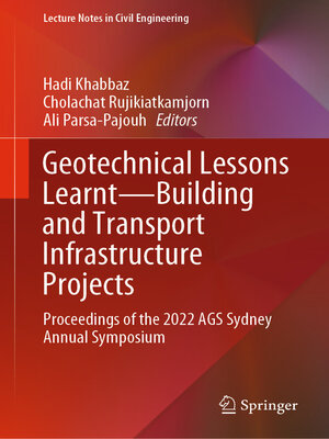 cover image of Geotechnical Lessons Learnt—Building and Transport Infrastructure Projects